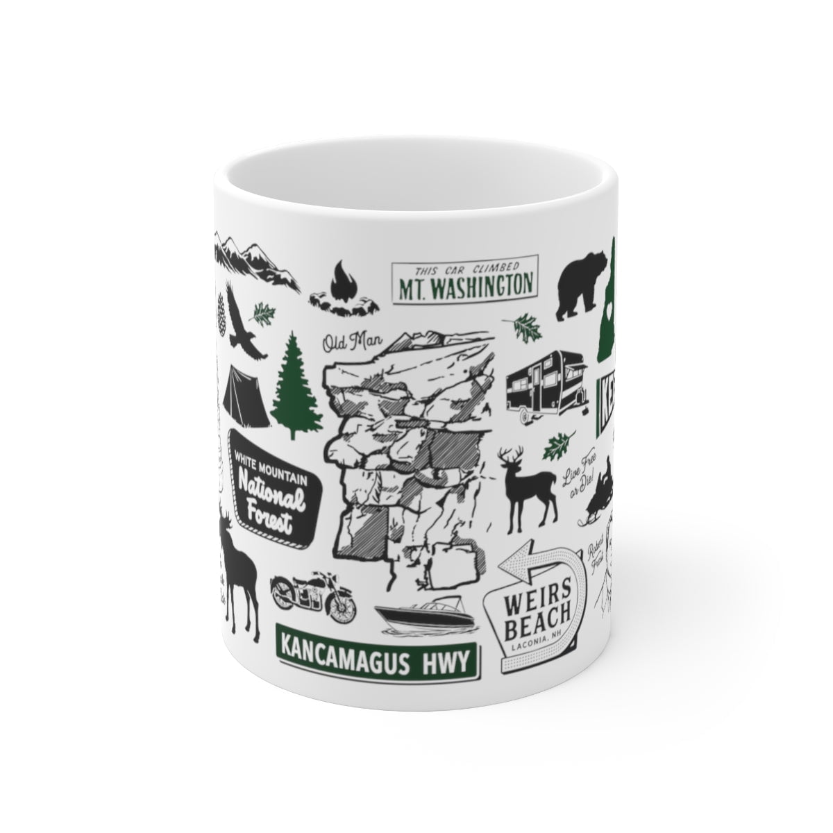 New Hampshire Tourist 11oz Coffee Mug - Chowdaheadz
