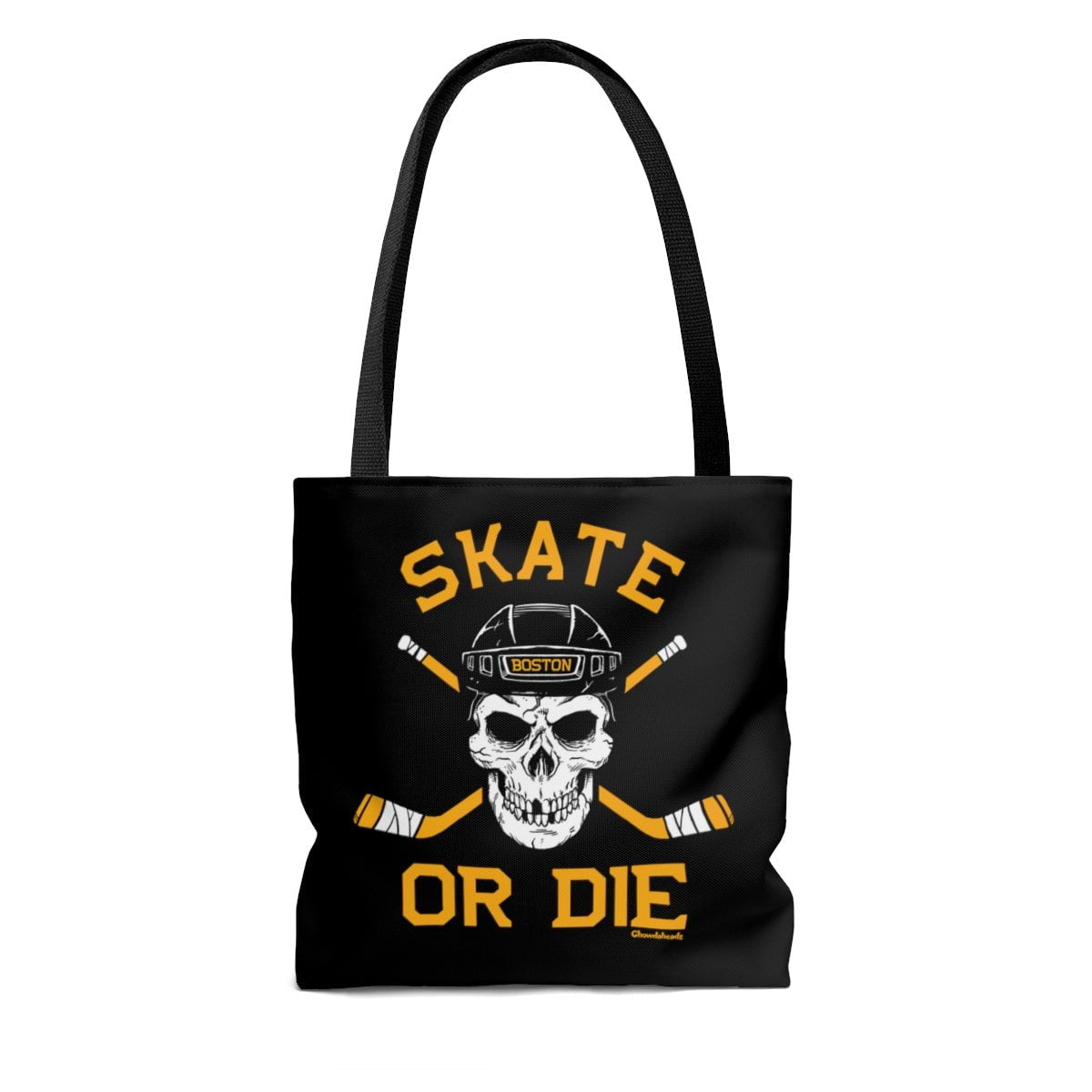 Skate or Die Boston Hockey Fan Tote Bag - Chowdaheadz