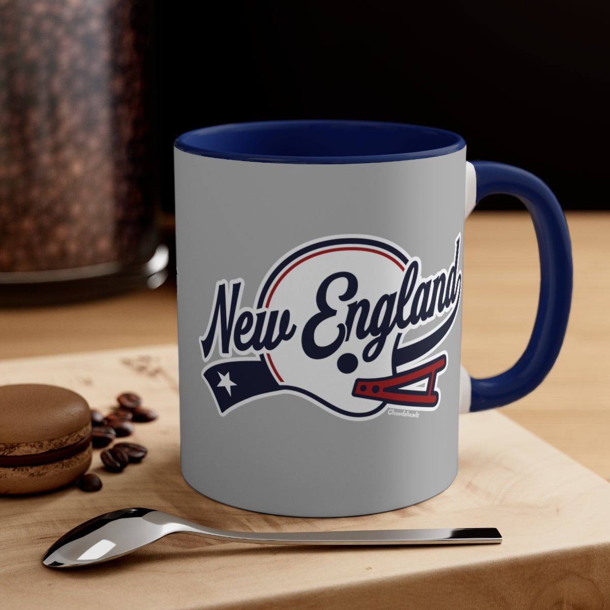 New England Script Accent Coffee Mug, 11oz - Chowdaheadz