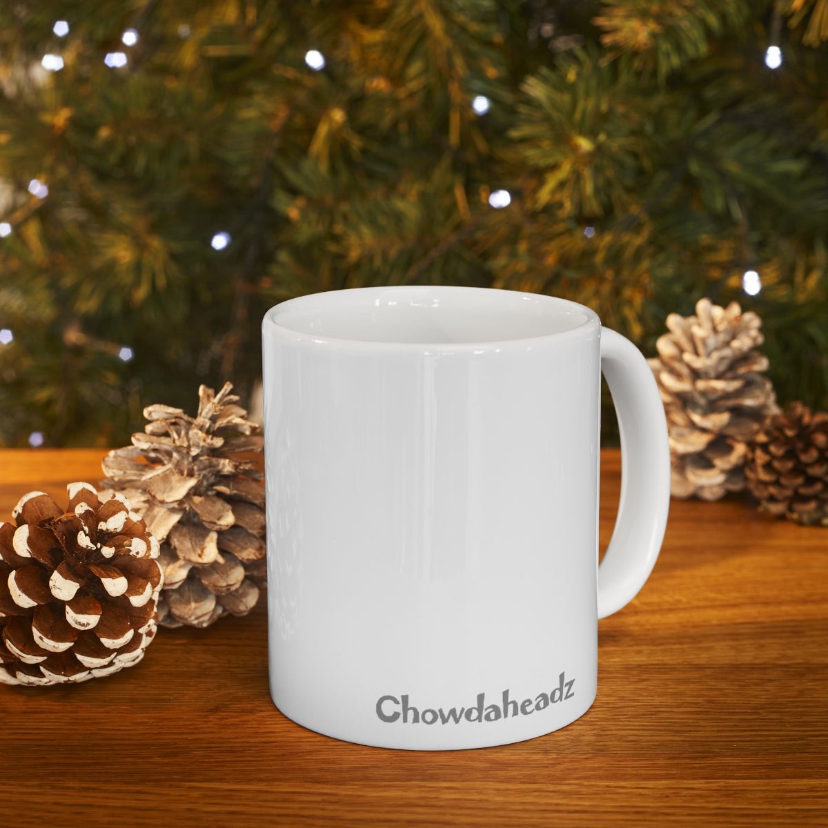 Santa Hat Massachusetts 11oz Coffee Mug - Chowdaheadz