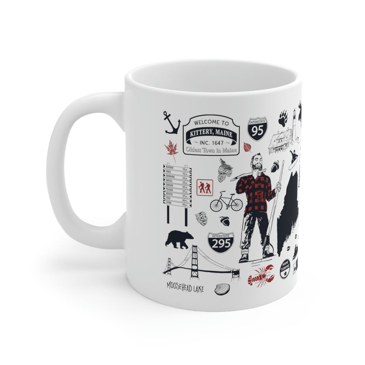 Maine Tourist Attraction 11oz Coffee Mug - Chowdaheadz