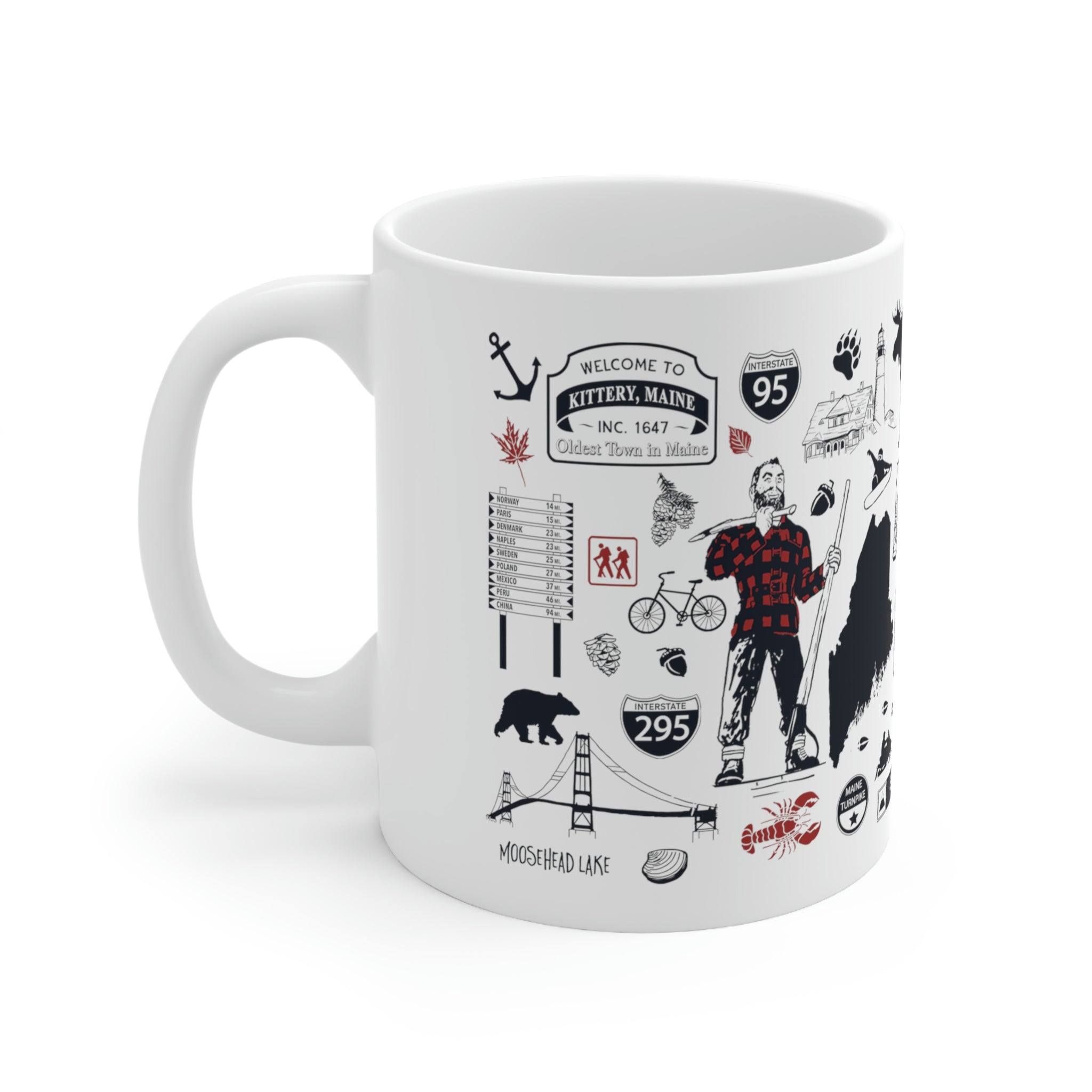 Maine Tourist Attraction 11oz Coffee Mug - Chowdaheadz