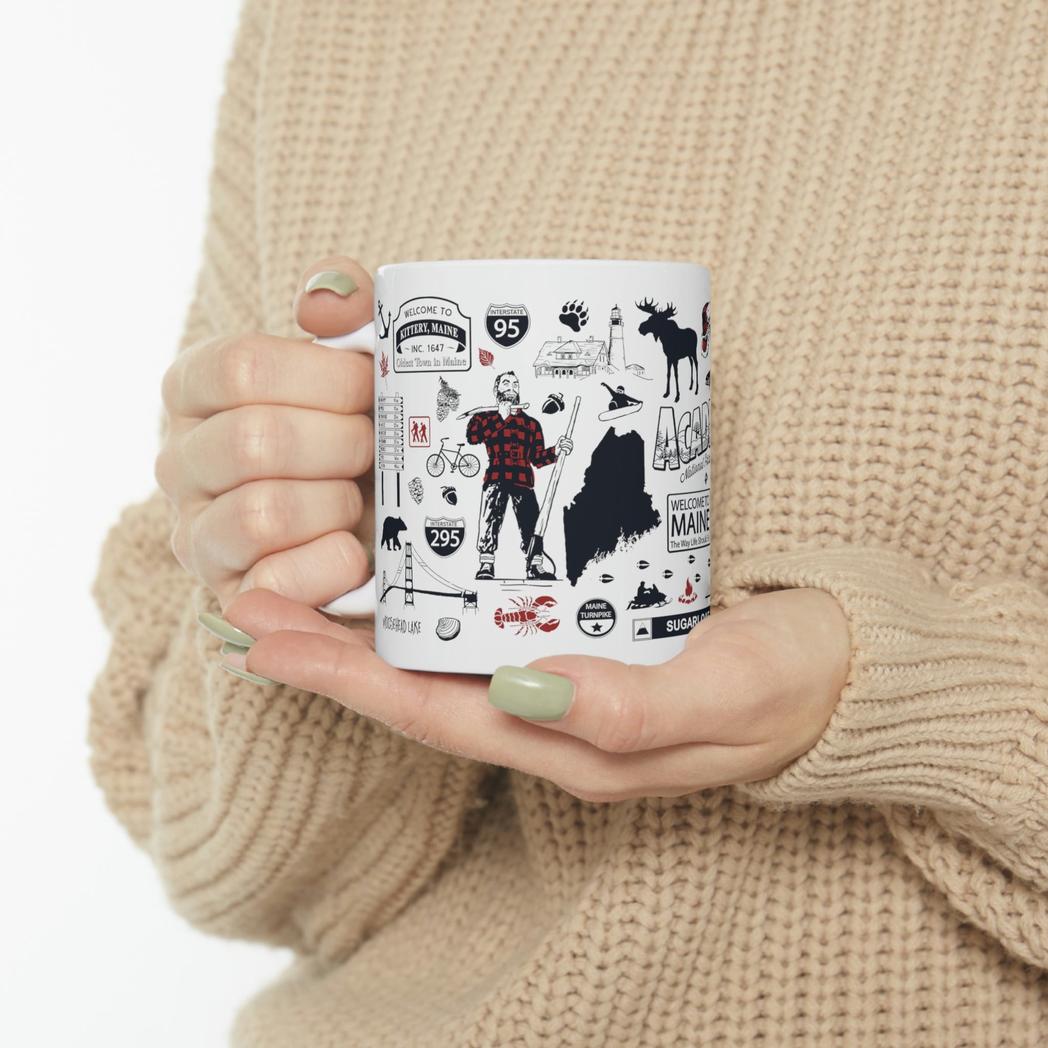 Maine Tourist Attraction 11oz Coffee Mug - Chowdaheadz