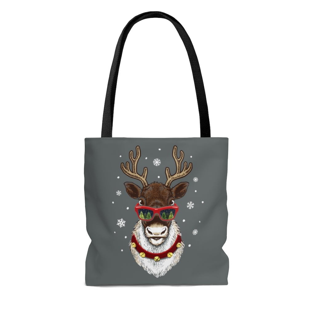 Cool Christmas Reindeer Tote Bag - Chowdaheadz