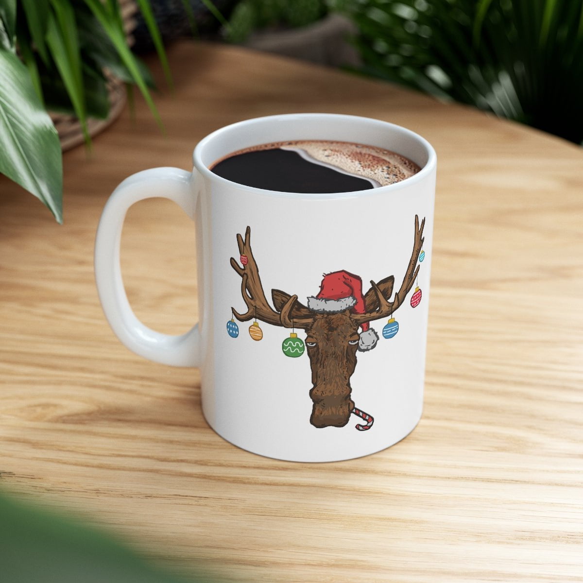 Christmas Moose Ornaments 11oz Coffee Mug - Chowdaheadz
