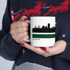 Boston 617 Shamrock Sideline 11oz Coffee Mug - Chowdaheadz