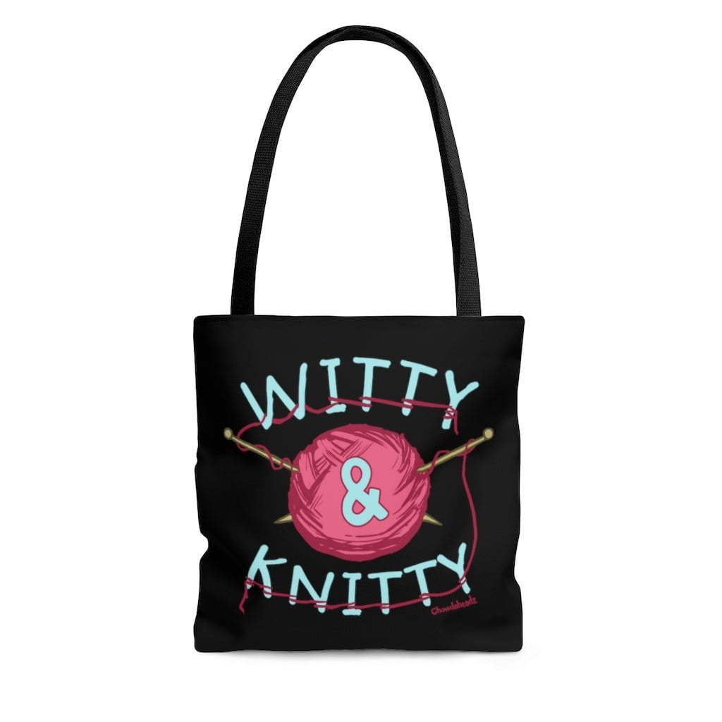 Witty & Knitty Tote Bag - Chowdaheadz