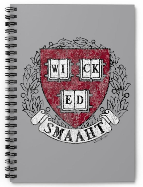 College Wicked Smaaht Spiral Notebook - Chowdaheadz