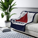 Distressed Fenway Sign Sherpa Fleece Blanket - Chowdaheadz