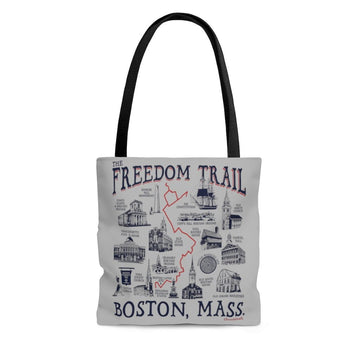 Boston Freedom Trail Sites Tote Bag - Chowdaheadz