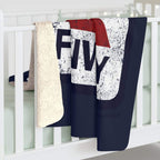 Distressed Fenway Sign Sherpa Fleece Blanket - Chowdaheadz