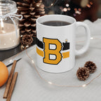 Boston B Black & Gold Sideline 11oz Coffee Mug - Chowdaheadz