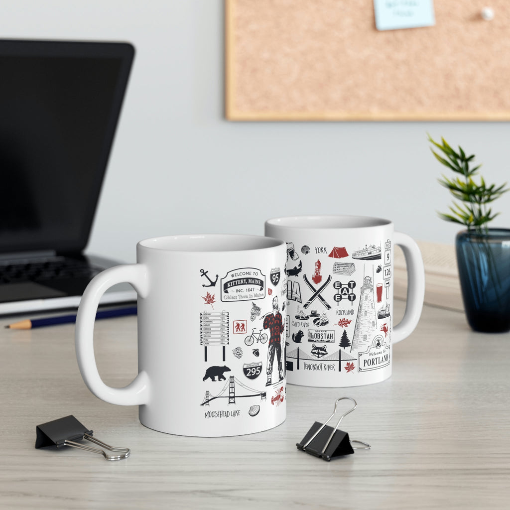 Maine Tourist Attraction 11oz Coffee Mug - Chowdaheadz