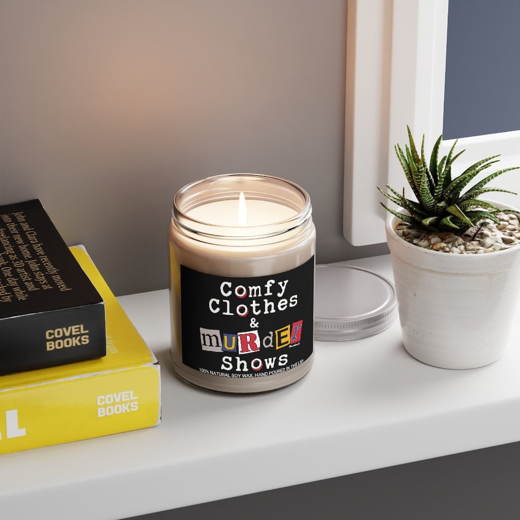 Comfy Clothes & Murder Shows 9oz Candle - Chowdaheadz