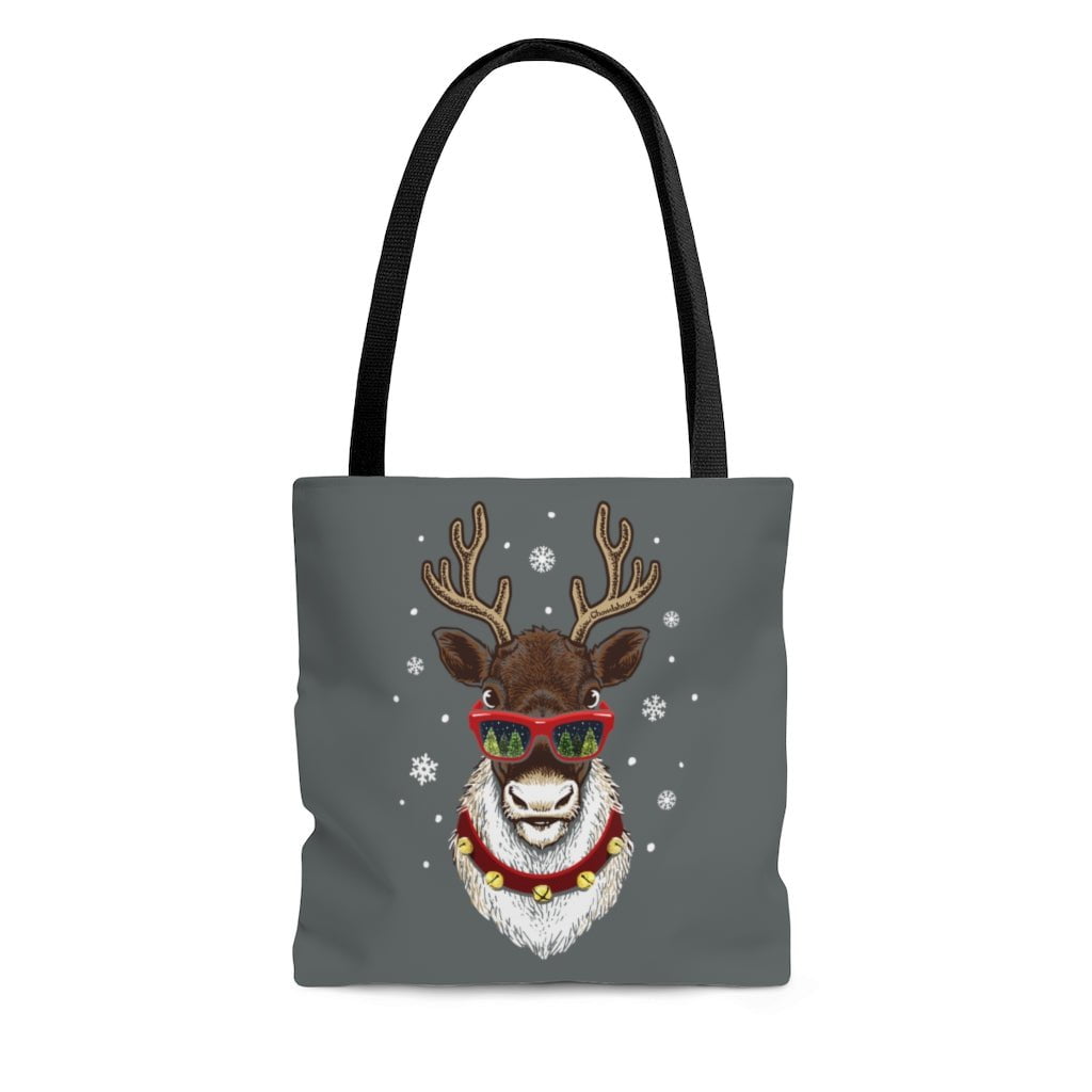 Cool Christmas Reindeer Tote Bag - Chowdaheadz