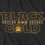 Black & Gold Boston Darkside T-Shirt - Chowdaheadz