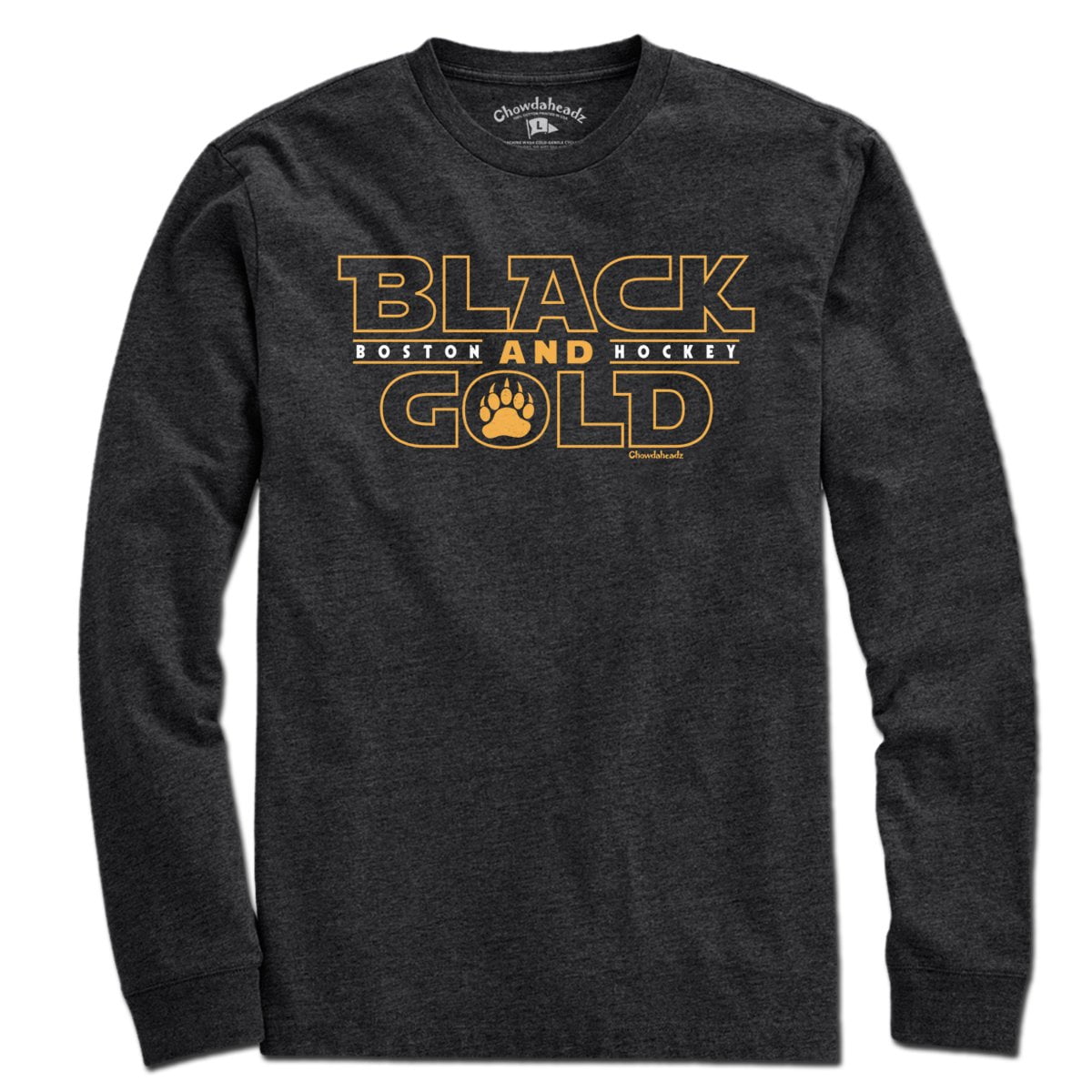 Black & Gold Boston Darkside T-Shirt - Chowdaheadz