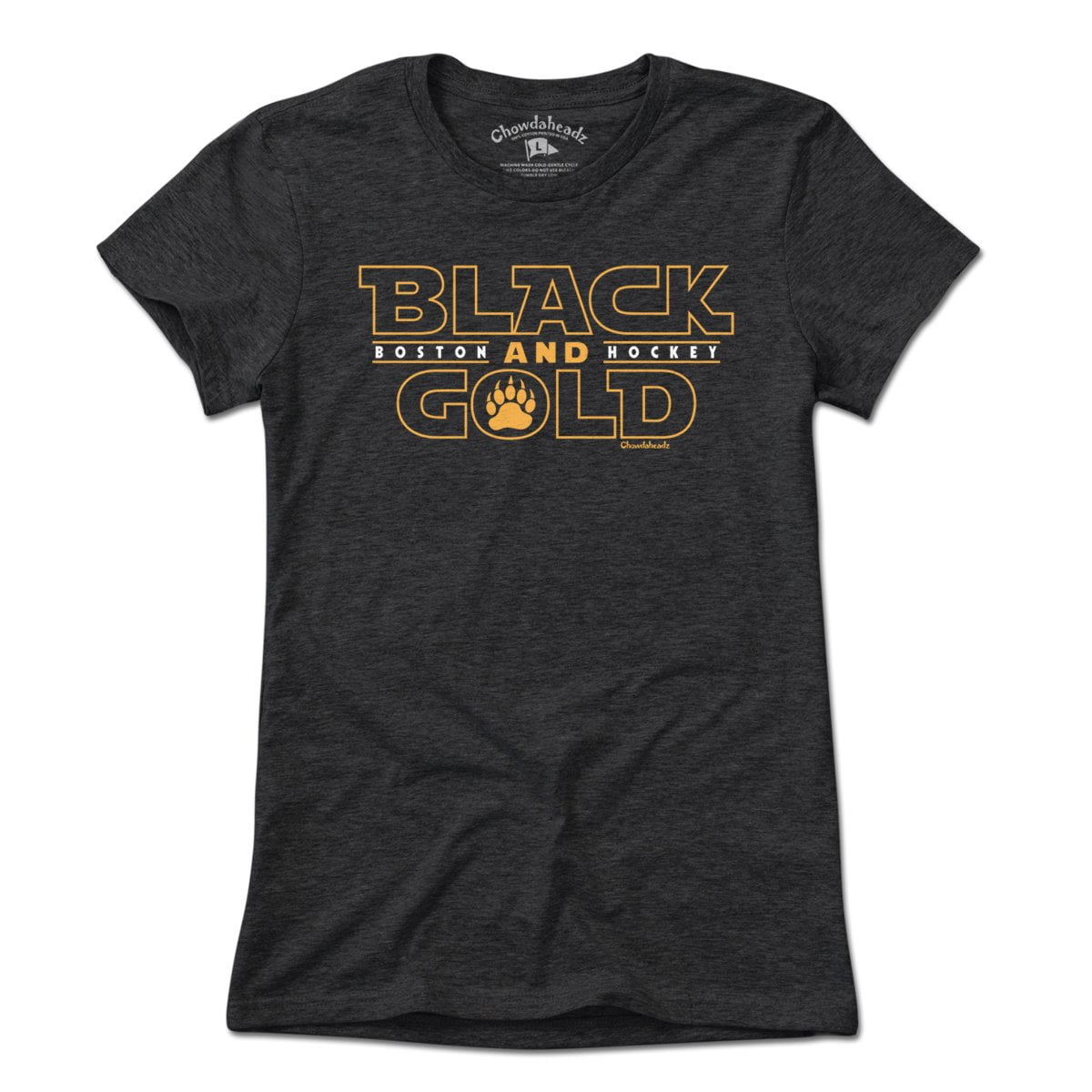 Black & Gold Boston Darkside T-Shirt - Chowdaheadz
