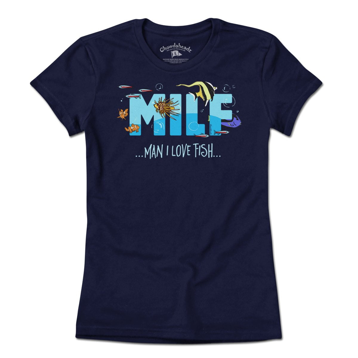 Milf - Man I Love Fish Ladies T-Shirt