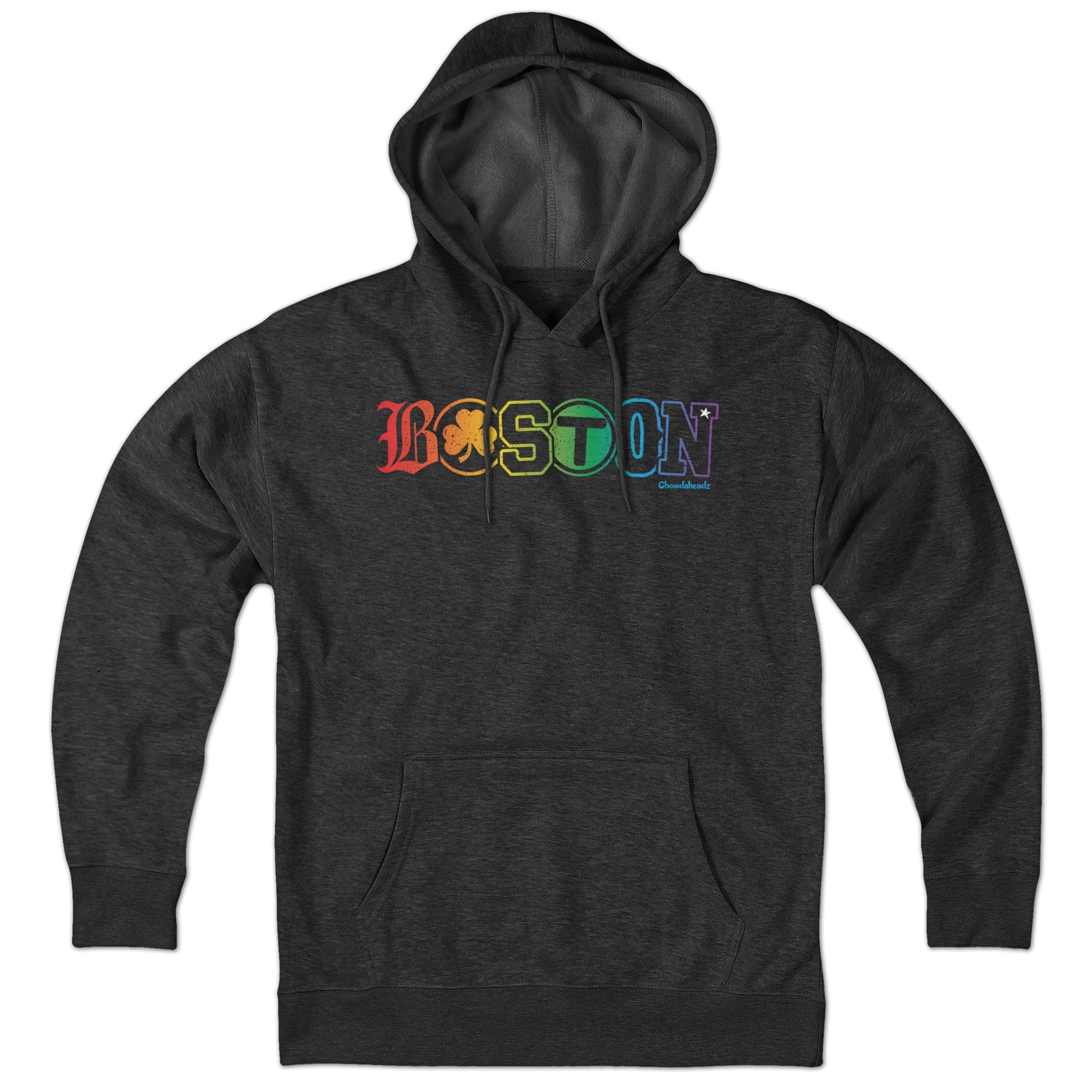 Boston Townie Pride Rainbow Hoodie - Chowdaheadz
