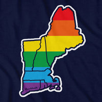 Rainbow New England T-Shirt - Chowdaheadz