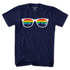 Boston Rainbow Skyline Sunglasses T-Shirt - Chowdaheadz