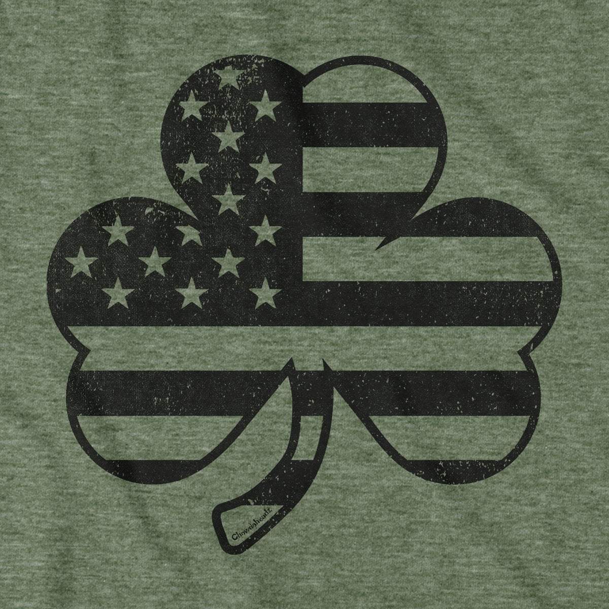 Shamrock Stars & Stripes Blackout T-Shirt - Chowdaheadz