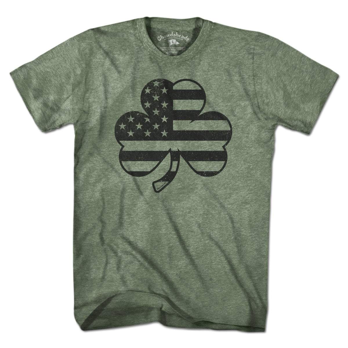 Shamrock Stars & Stripes Blackout T-Shirt - Chowdaheadz