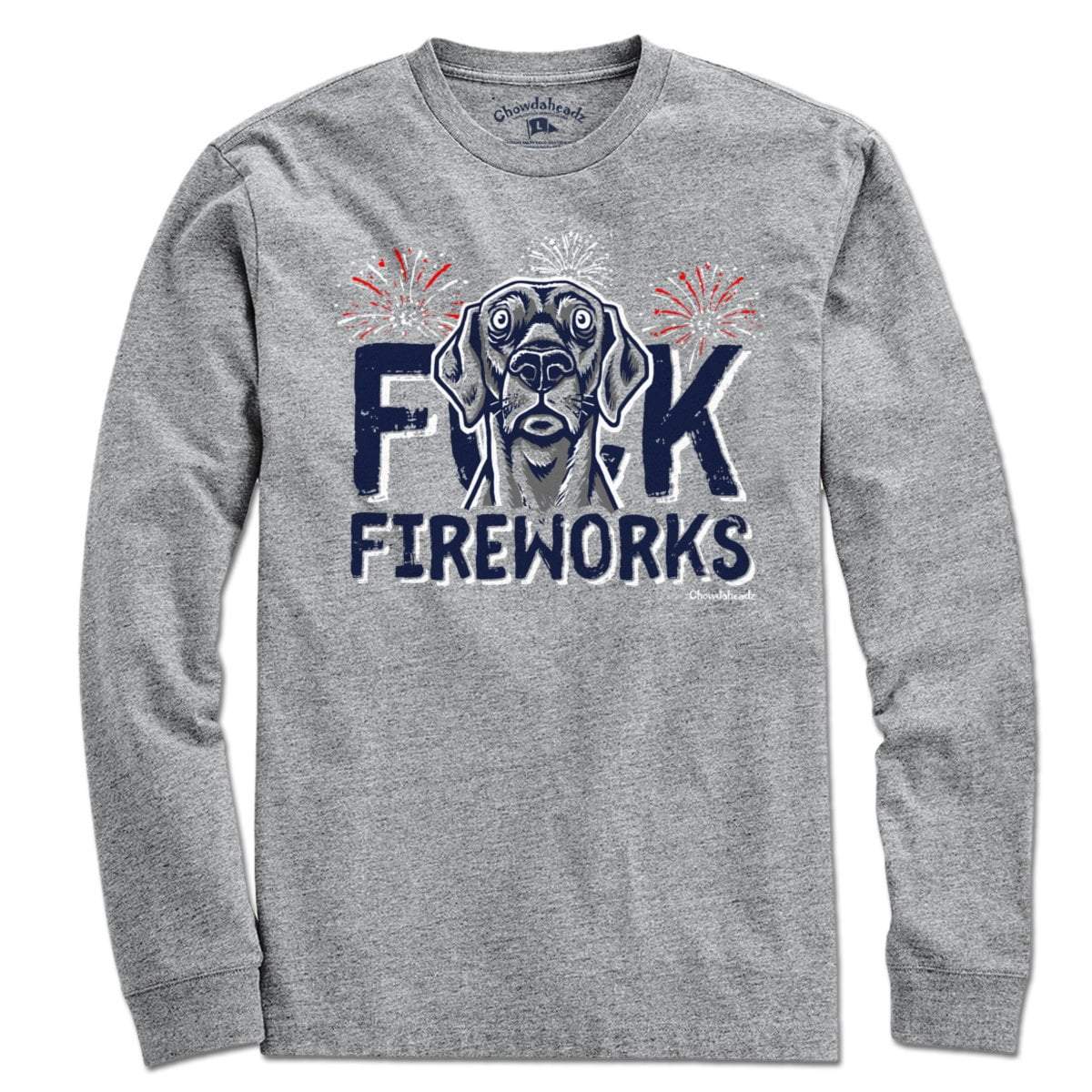F Fireworks Dog T-Shirt - Chowdaheadz