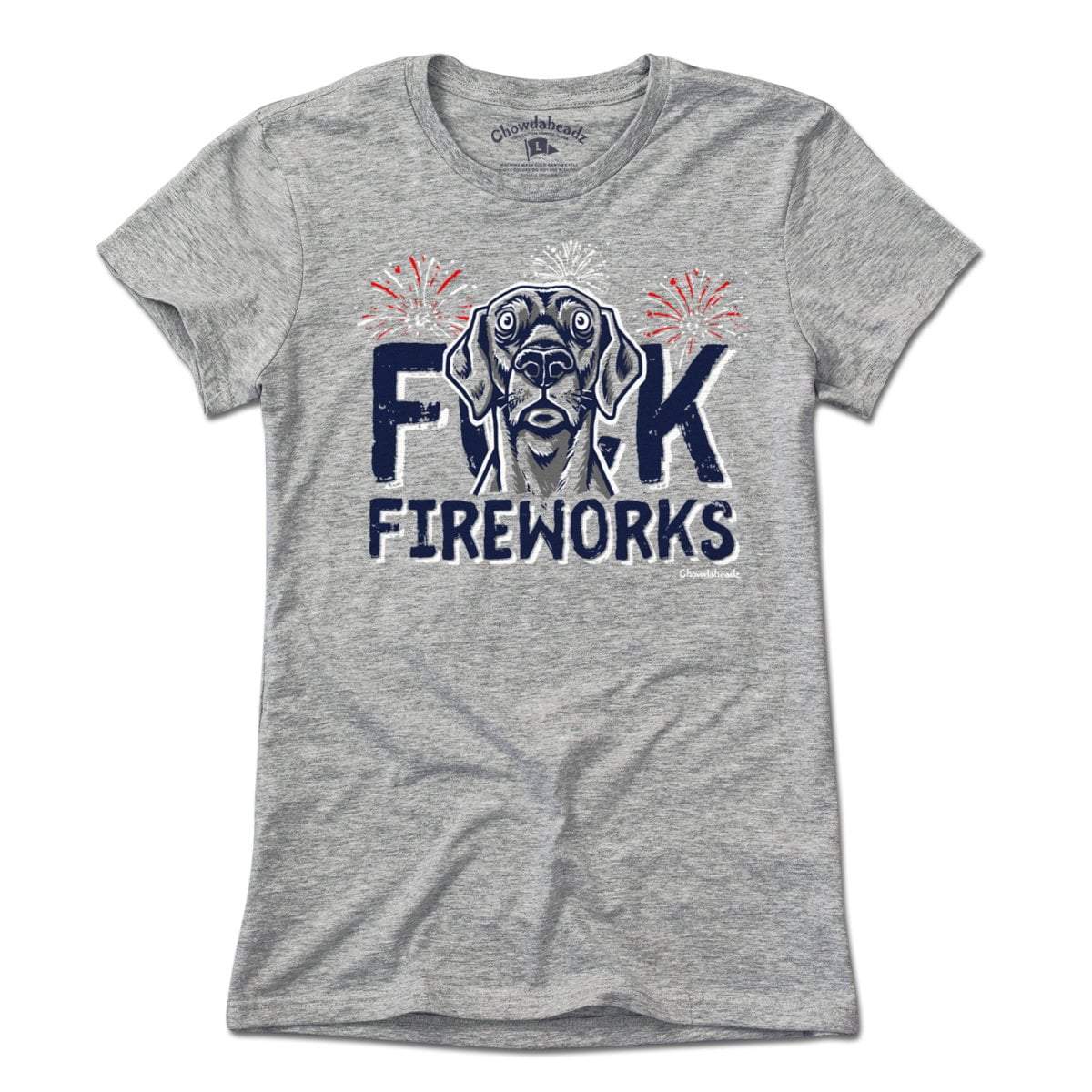 F Fireworks USA Dog t-shirt in alternate colorway — July 4th dog parent gift