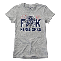 F Fireworks Dog T-Shirt - Chowdaheadz