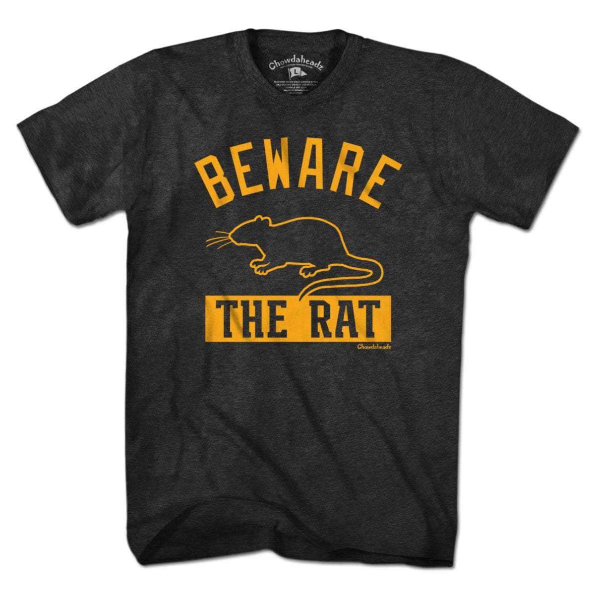 Beware The Rat Boston Hockey T-Shirt - Chowdaheadz