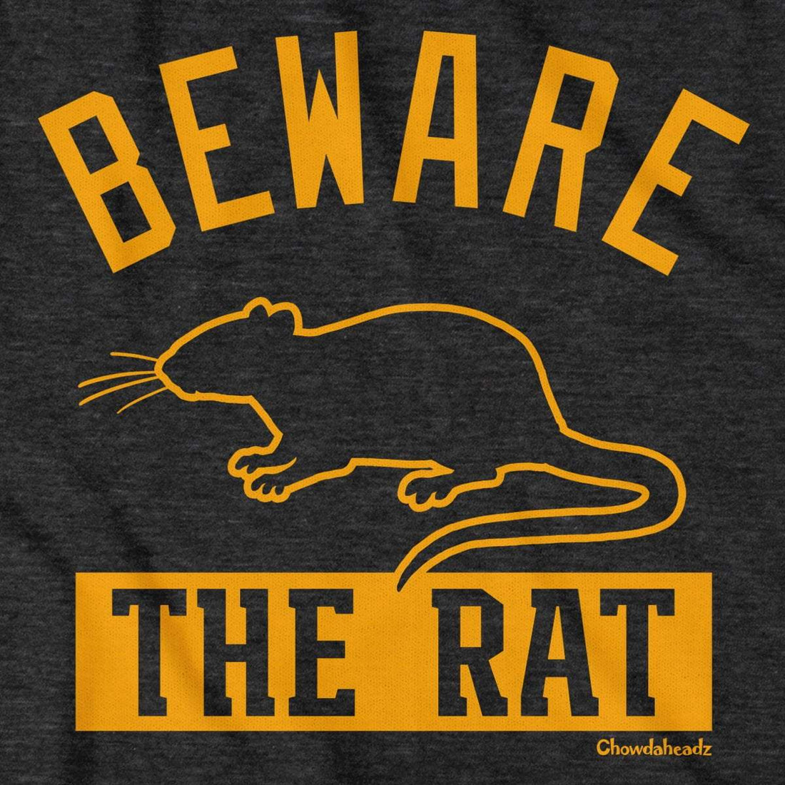 Beware The Rat Boston Hockey T-Shirt - Chowdaheadz