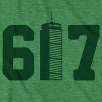Boston 617 Skyscraper T-Shirt - Chowdaheadz