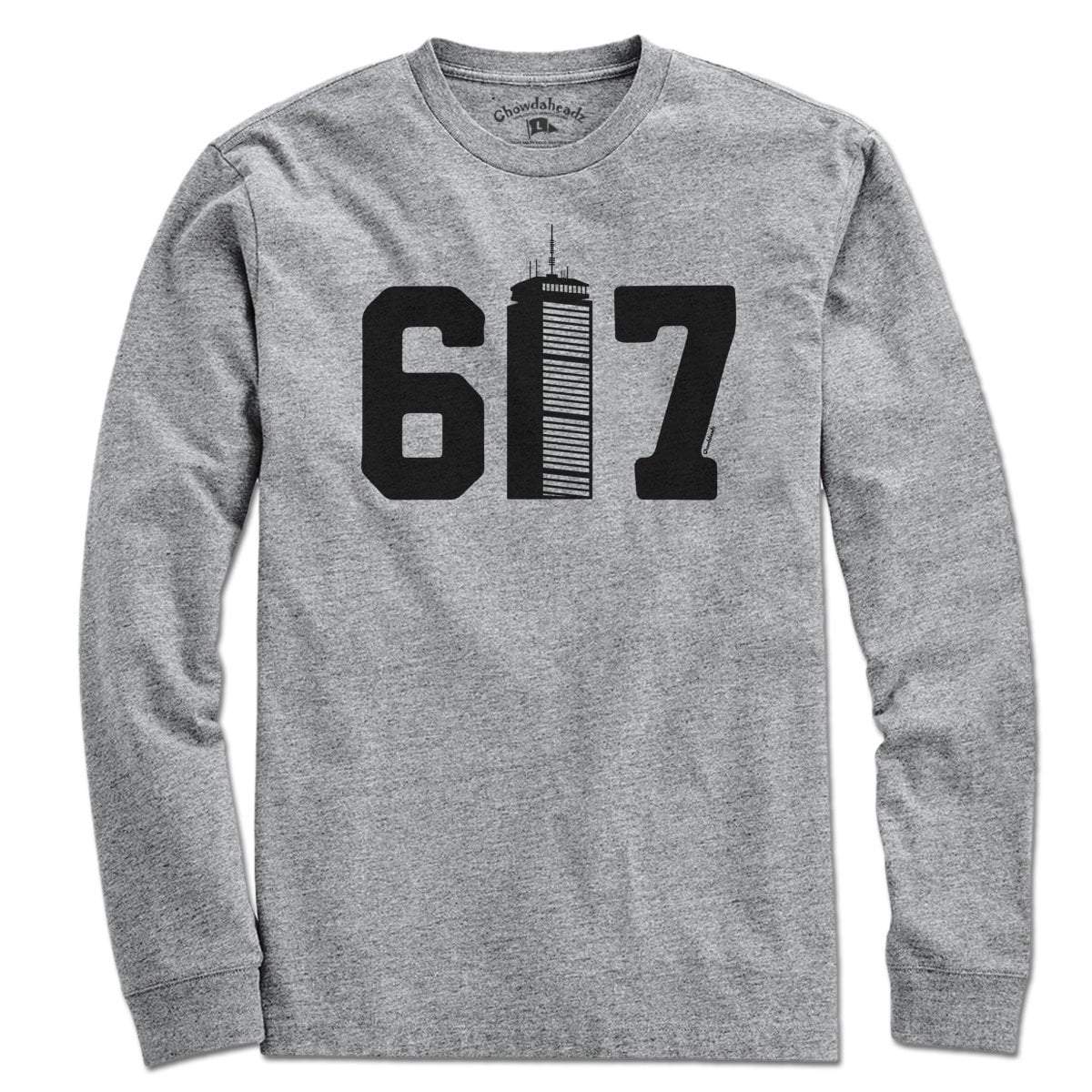Boston 617 Skyscraper T-Shirt - Chowdaheadz