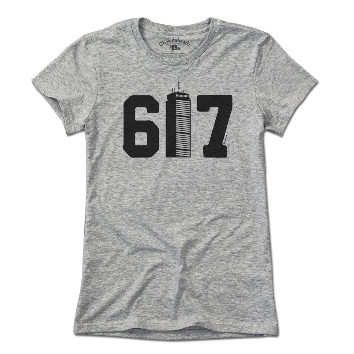 Boston 617 Skyscraper T-Shirt - Chowdaheadz