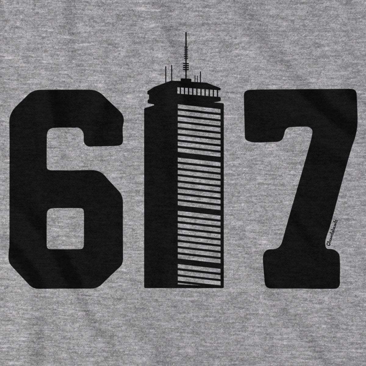 Boston 617 Skyscraper T-Shirt - Chowdaheadz