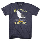 F Yeah! Beach Day! Seagull T-Shirt - Chowdaheadz
