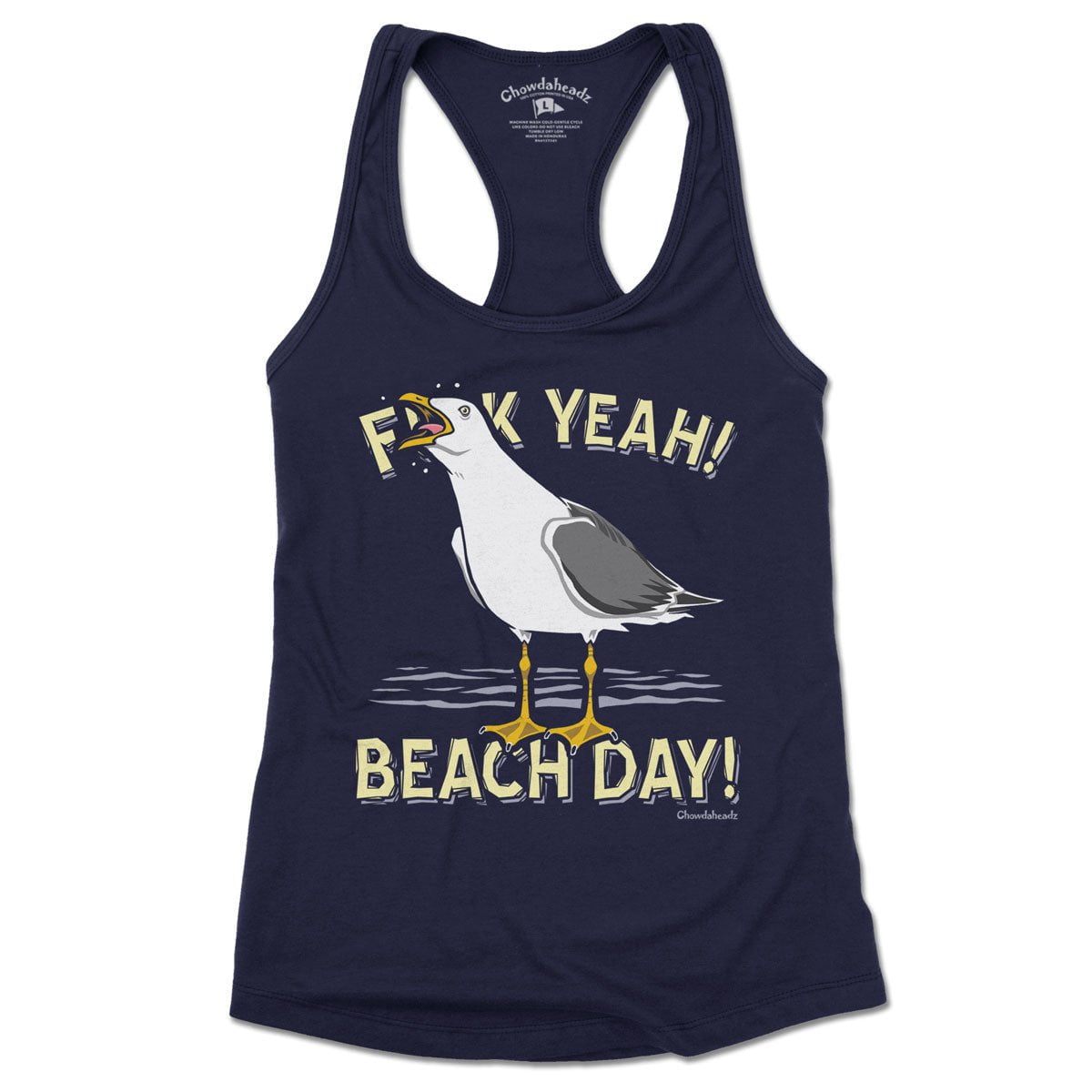F Yeah! Beach Day! Seagull Women's Tank Top - Chowdaheadz