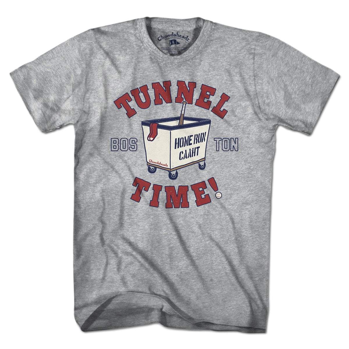 Tunnel Time Boston Baseball T-Shirt - Chowdaheadz