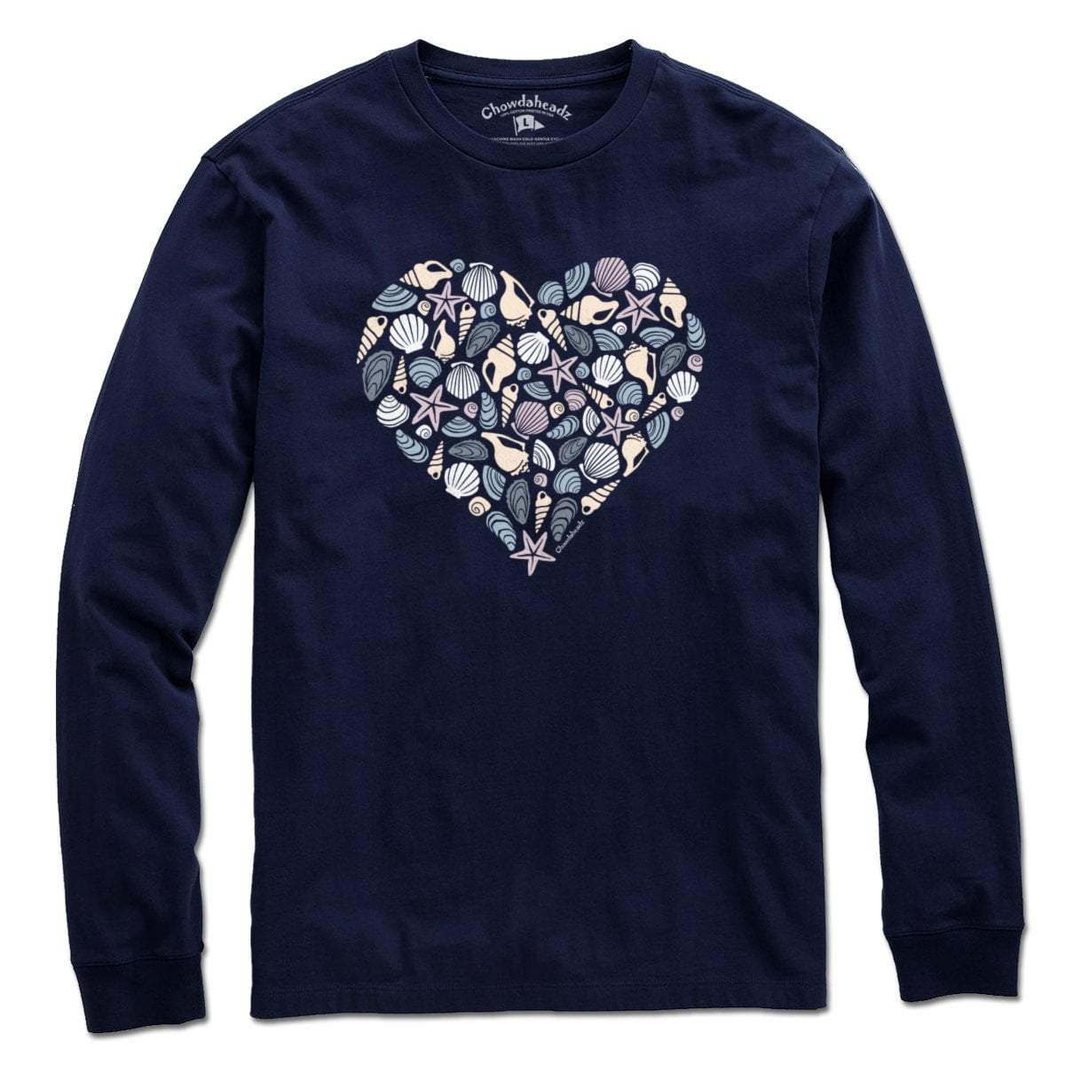 Seashell Heart T-Shirt - Chowdaheadz