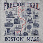 Boston Freedom Trail Sites Hoodie - Chowdaheadz
