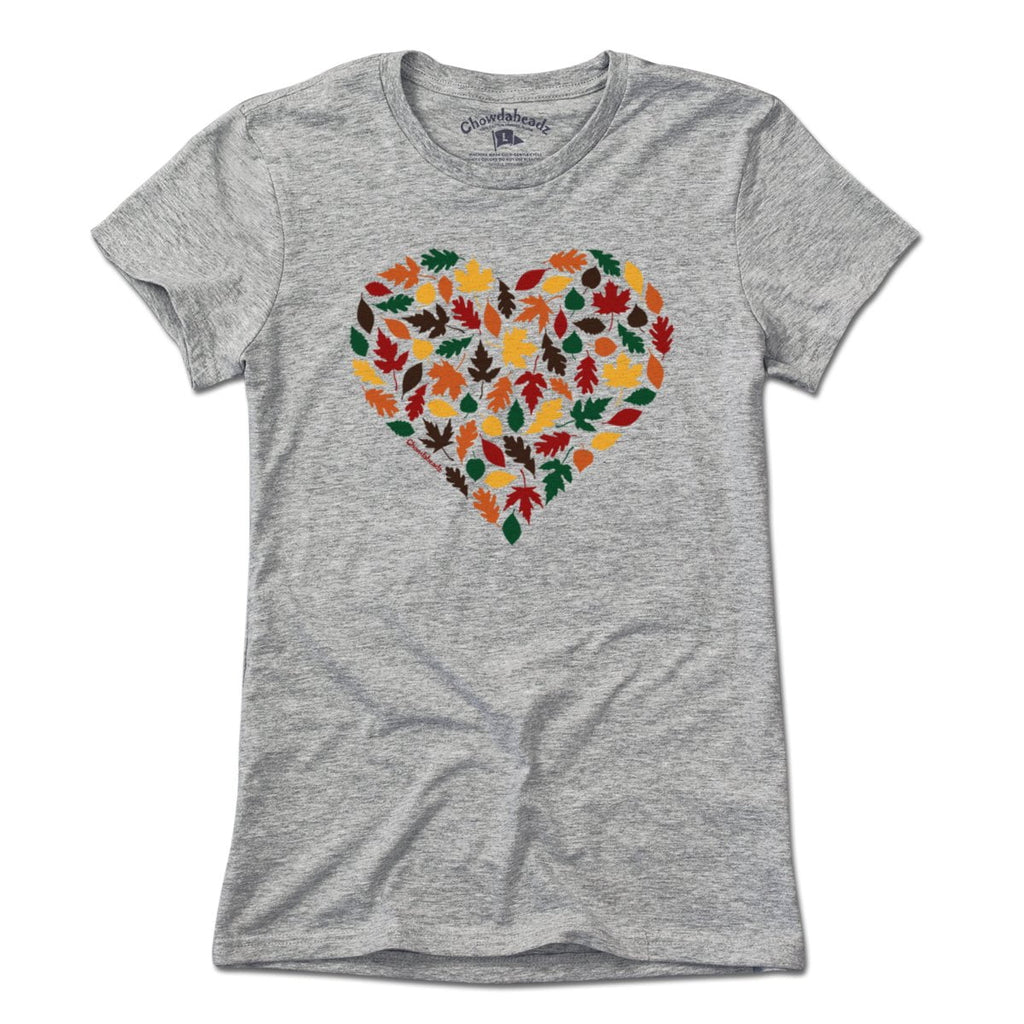 Fall Leaves Heart T-Shirt - Chowdaheadz