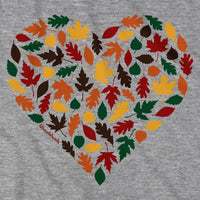 Fall Leaves Heart T-Shirt - Chowdaheadz
