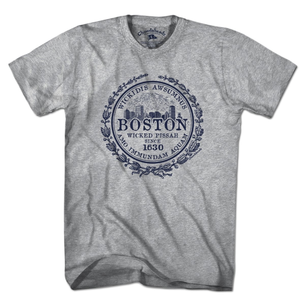 Boston City Seal T-Shirt - Chowdaheadz
