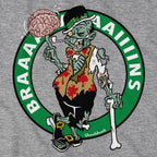 Halloween Zombie Circle Logo T-Shirt - Chowdaheadz