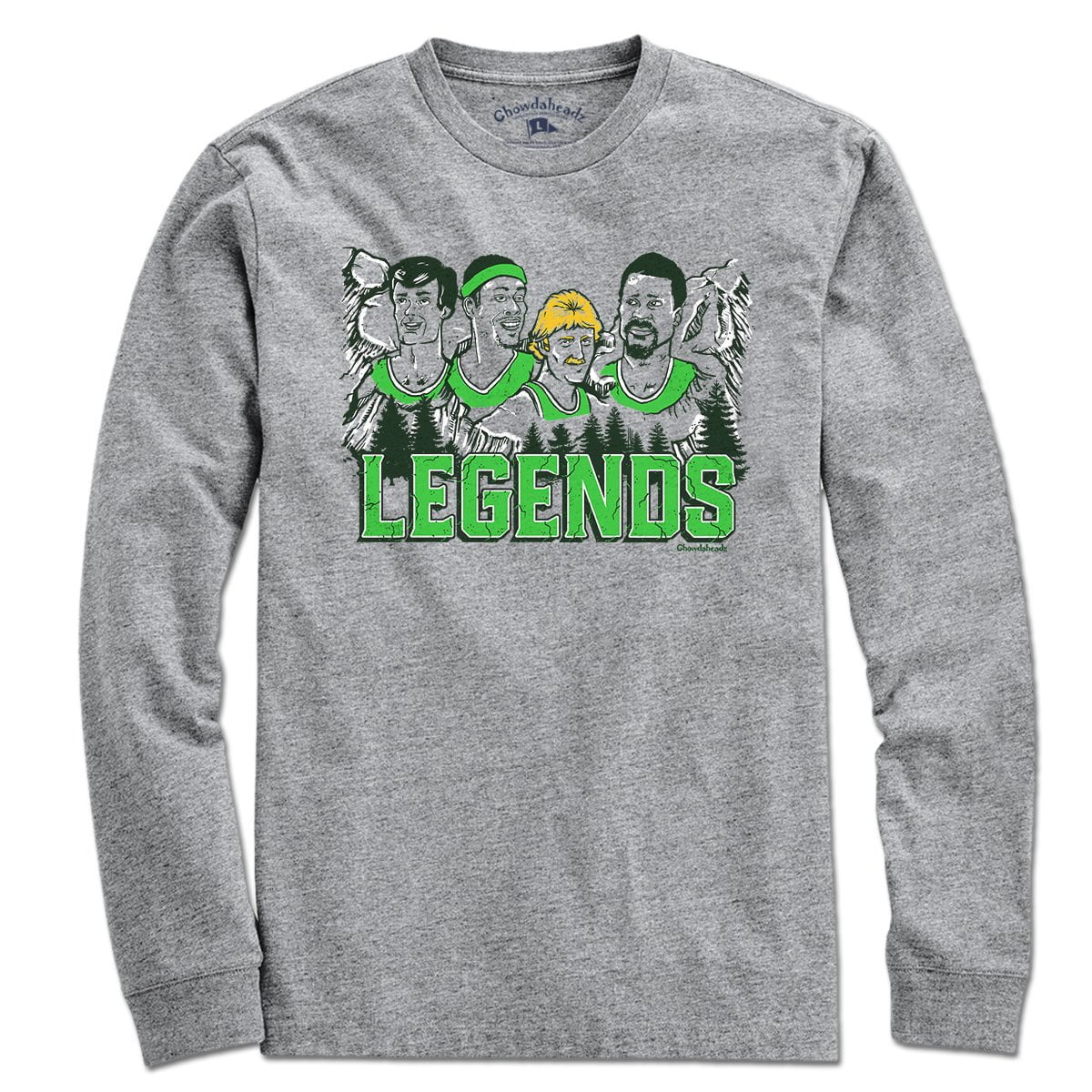 Boston Basketball Legends T-Shirt - Chowdaheadz