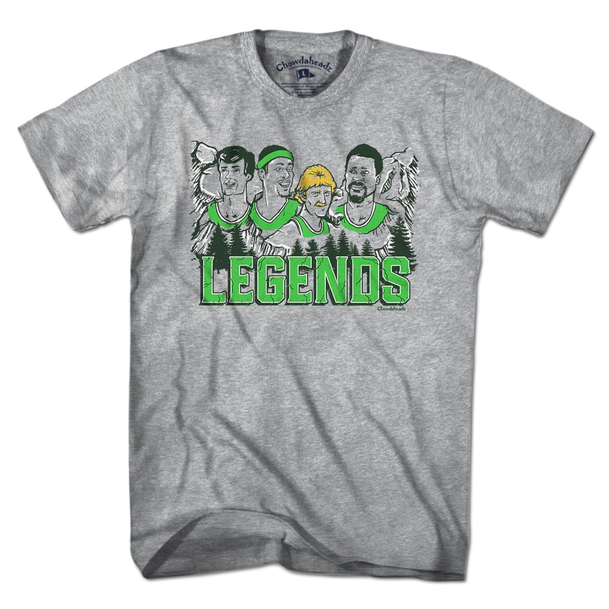 Boston Basketball Legends T-Shirt - Chowdaheadz