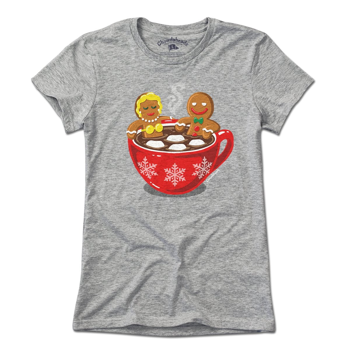 Gingerbread Hot Cocoa Tub T-Shirt - Chowdaheadz