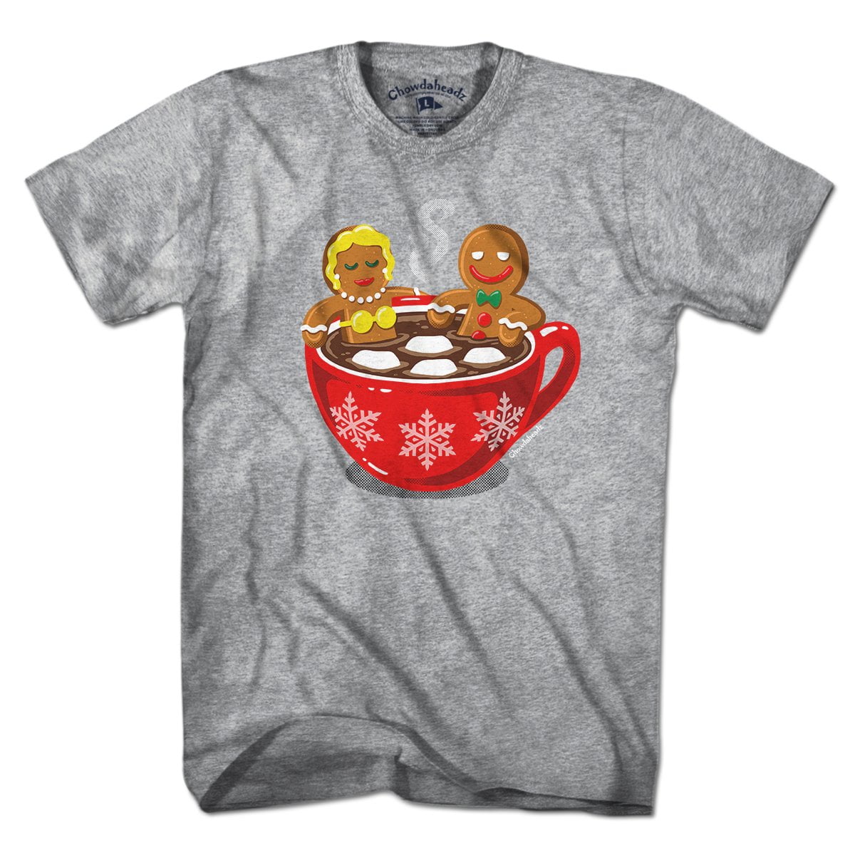 Gingerbread Hot Cocoa Tub T-Shirt - Chowdaheadz